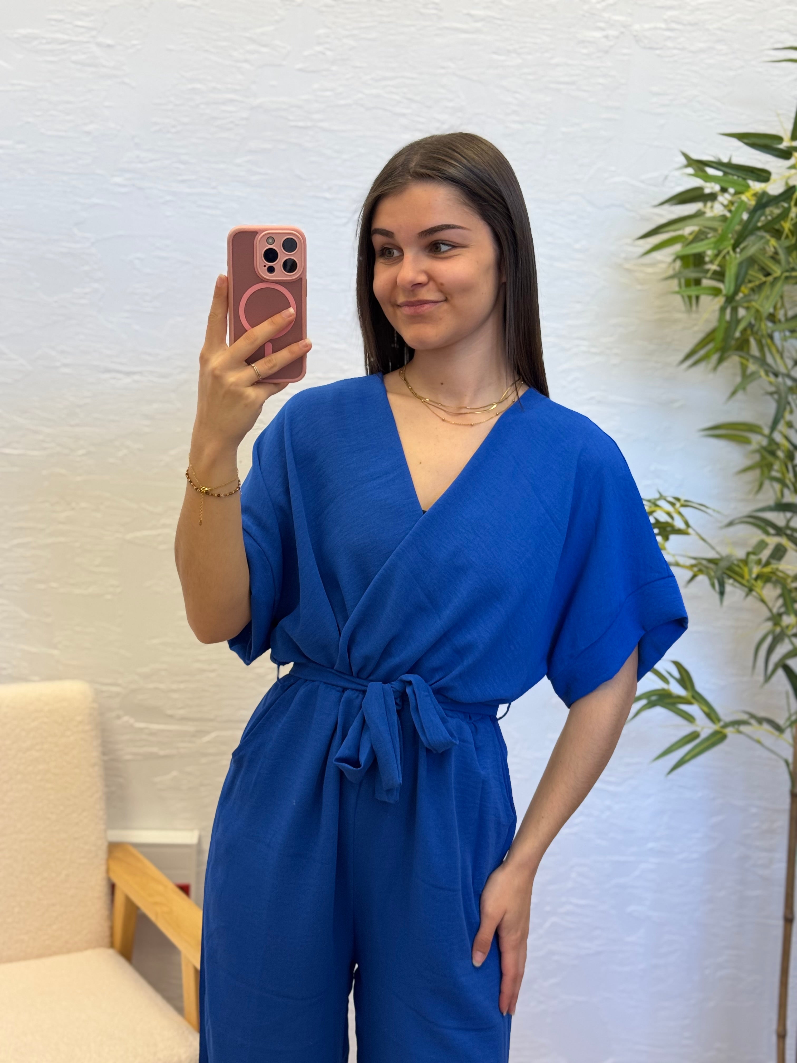Combinaison CAMILLE Bleu roi