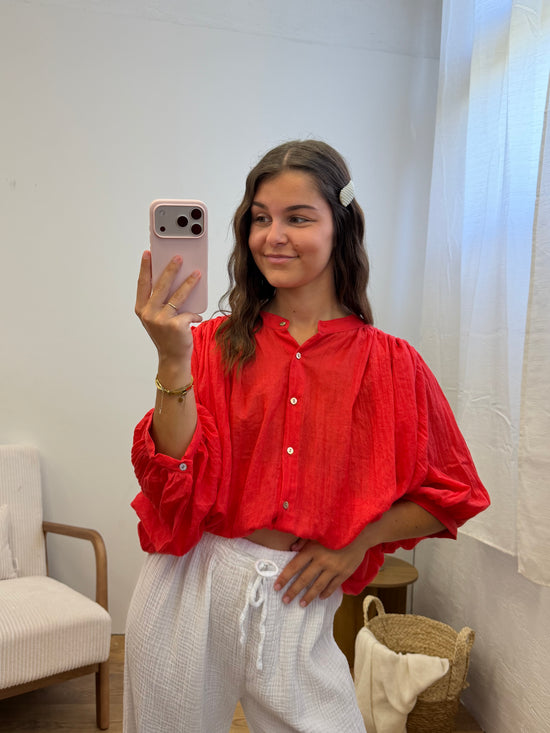 Blouse Ninon - Corail Paula