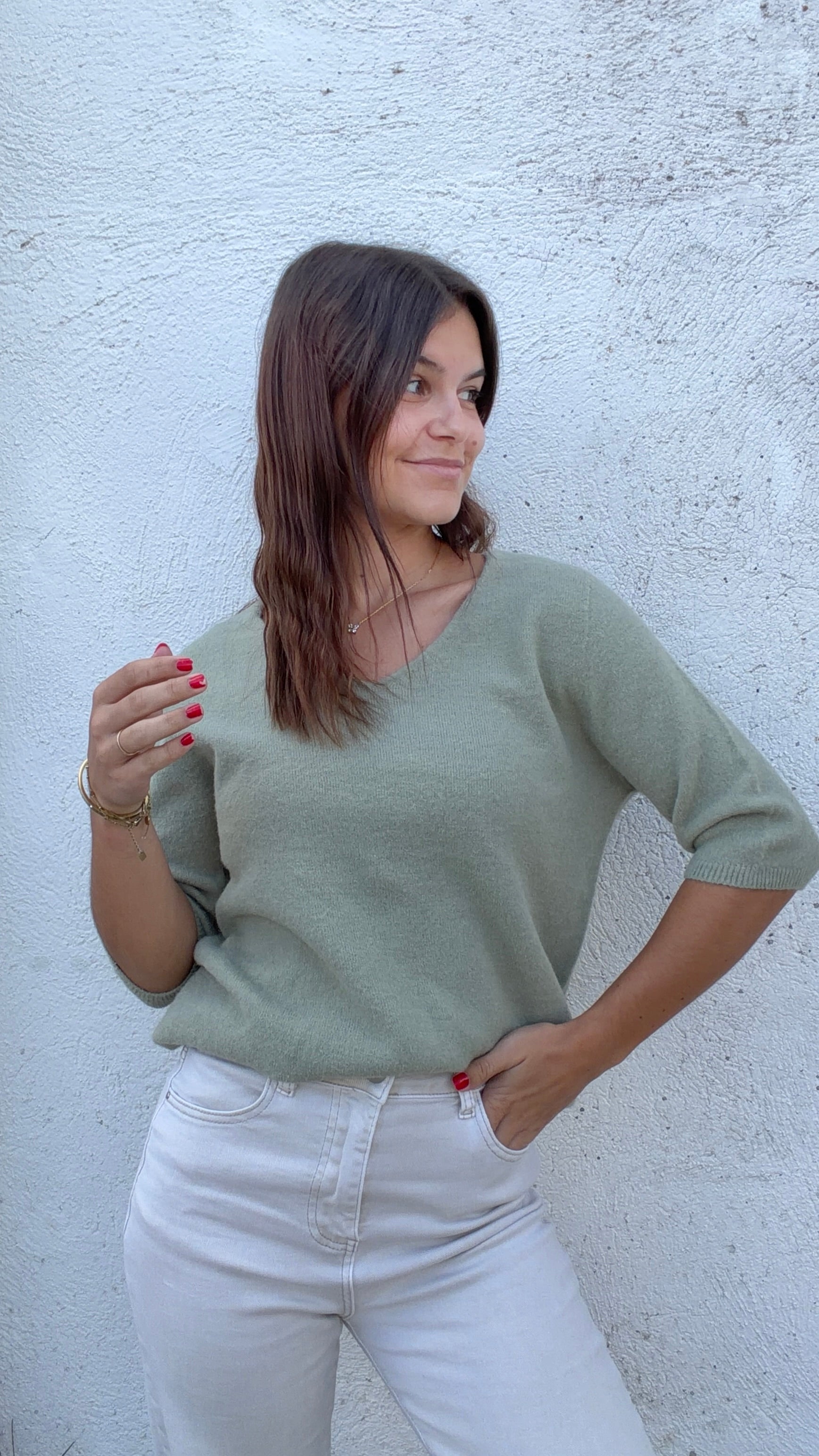 Pull Romy - Olive Paula