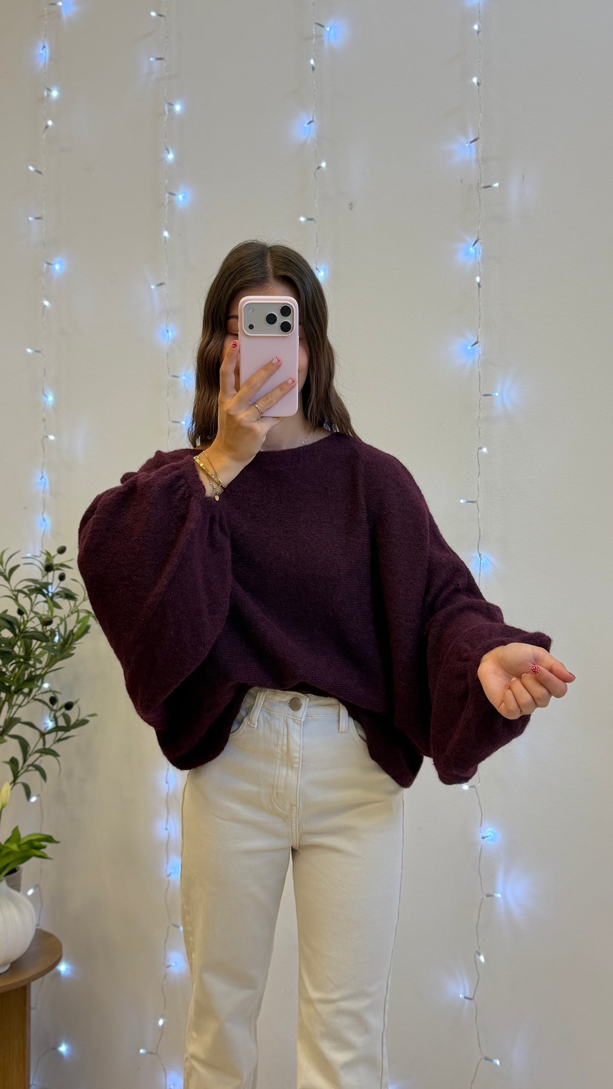 Pull Fiona - bordeaux (LONG) Paula