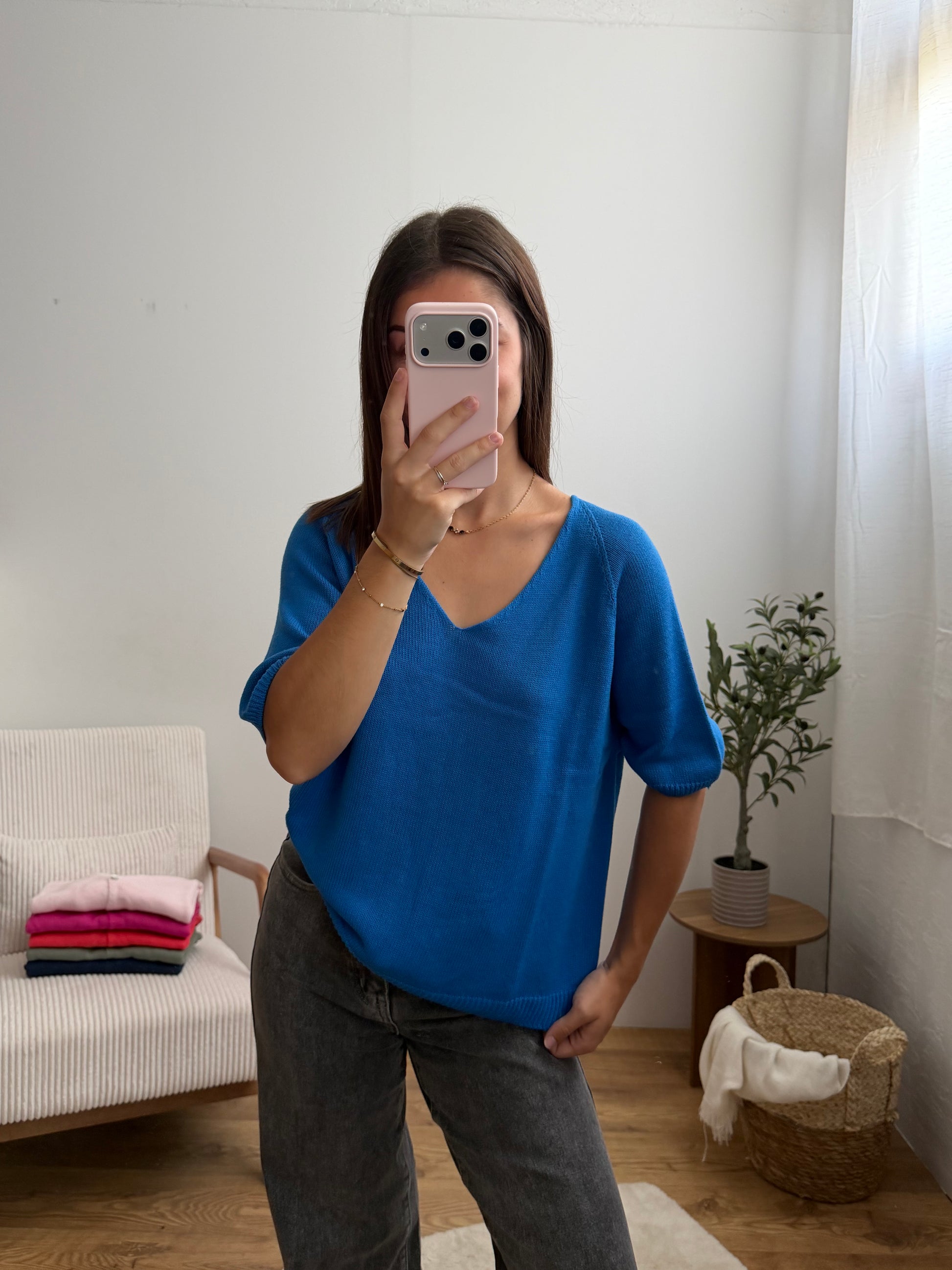 Pull Romy - Bleu roi Paula