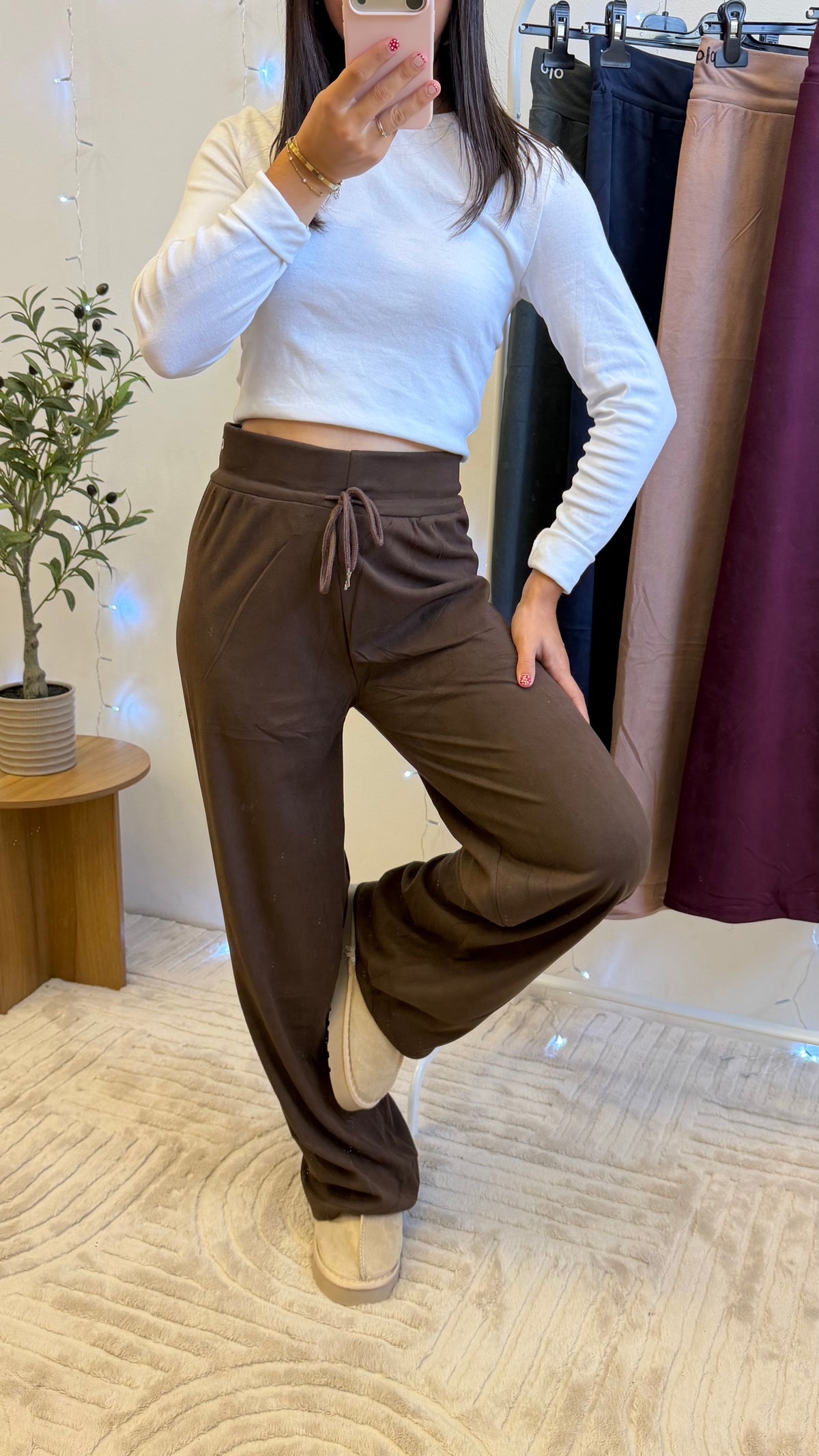 Pantalons Cosy - Marron Paula