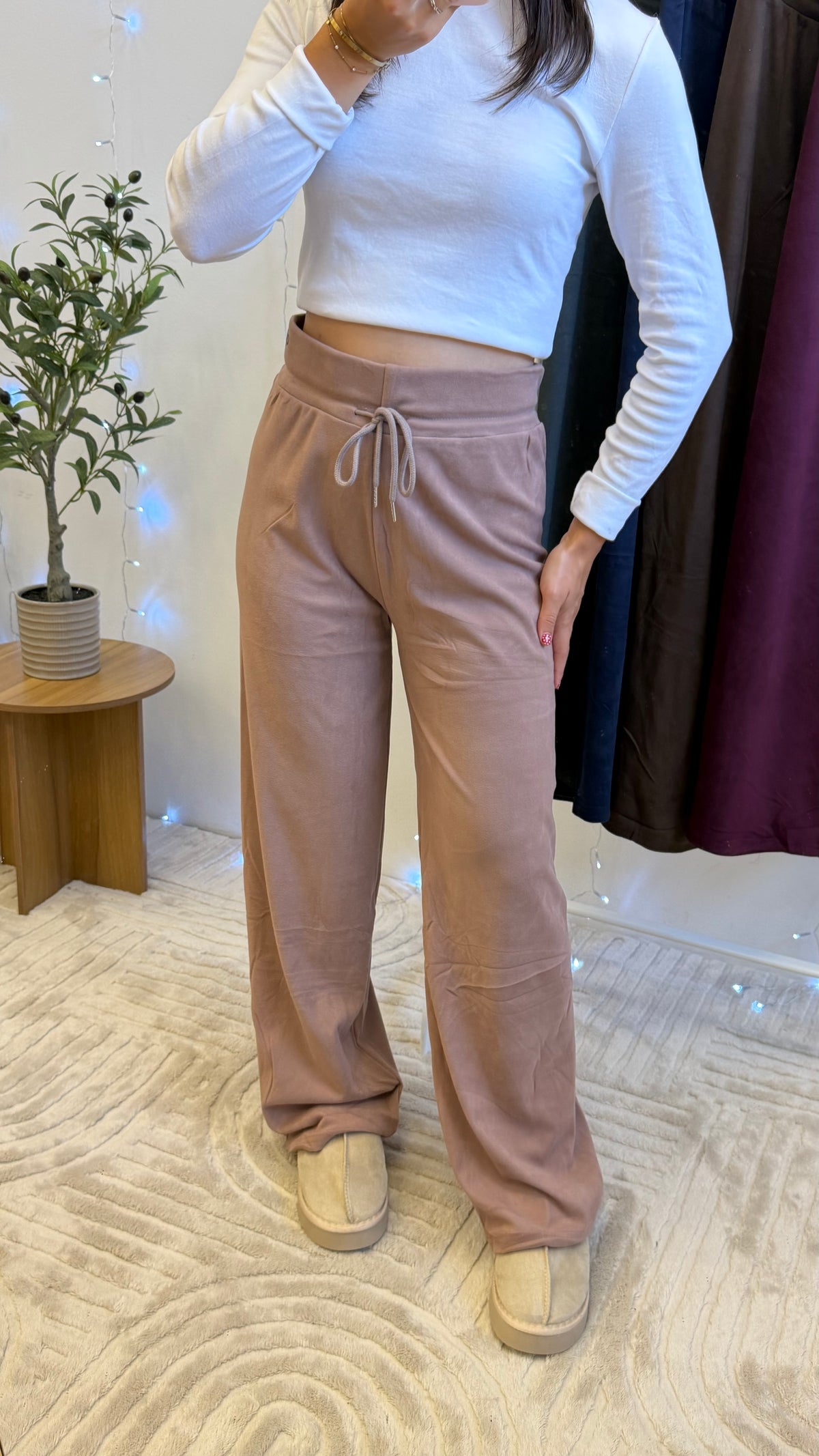 Pantalons Cosy - Beige Paula