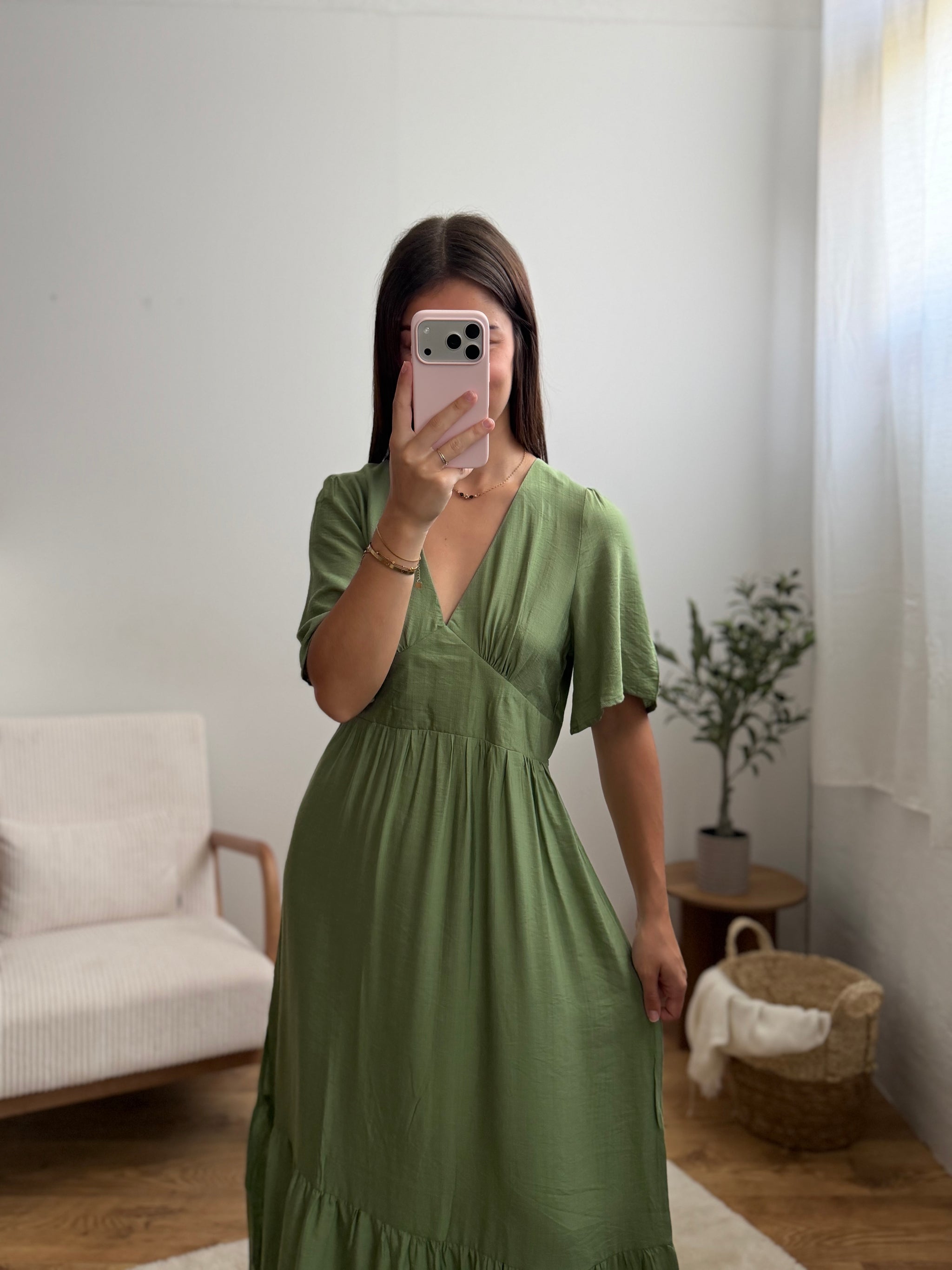 Robe Ambre - Kaki Paula