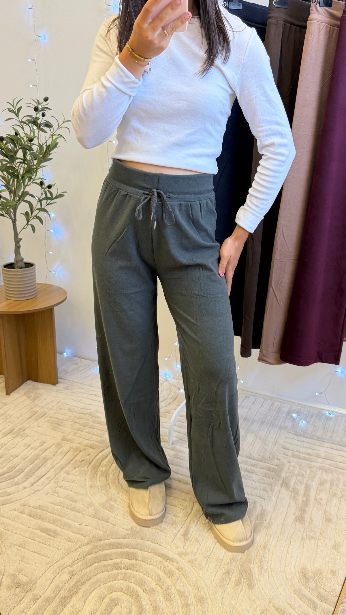 Pantalons Cosy - Gris Paula