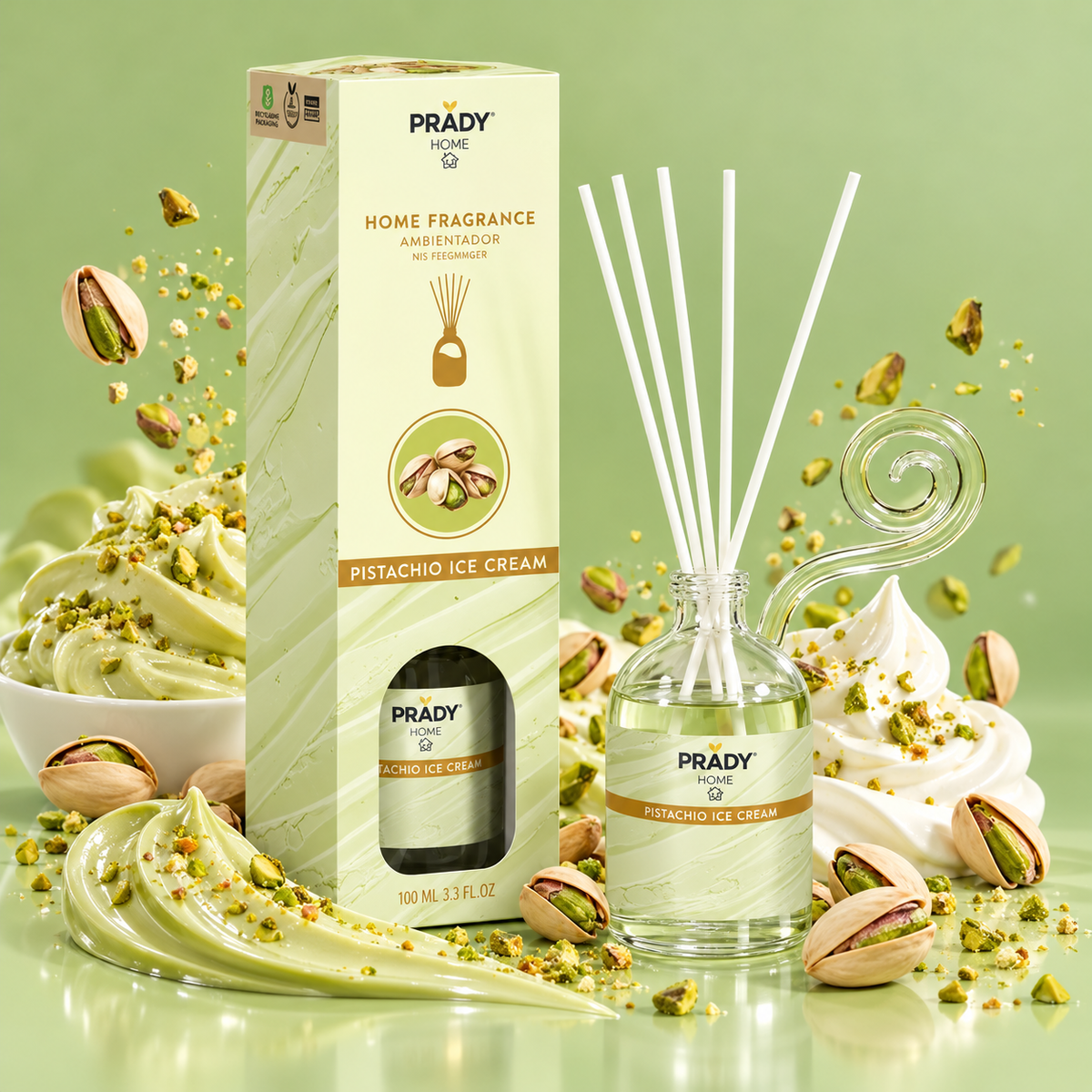 Mikado d’ambiance - Pistache à la crème PaulaCosmetics