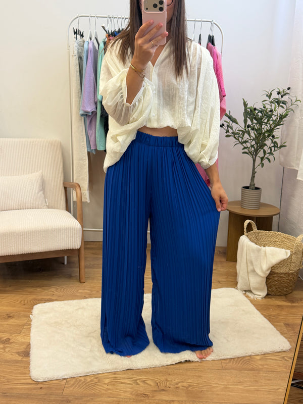 Pantalon Alma - Bleu roi Paula