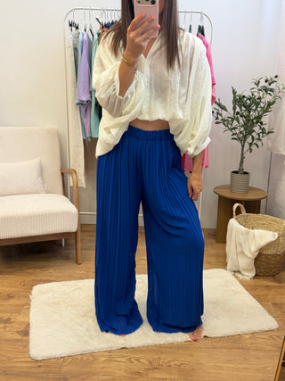 Pantalon Alma - Bleu roi Paula