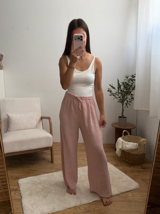 Pantalon gaze de coton - PETITE (17 coloris) Paula